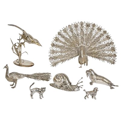 Lot 361 - Group of Seven Silver and Silver Plated...