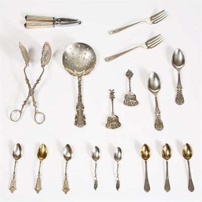 Lot 376 - Group of Sterling Silver Flatware Articles...