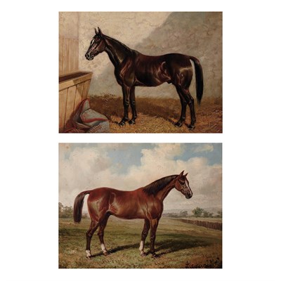 Lot 256 - 20th Century School Horse in Landscape and...