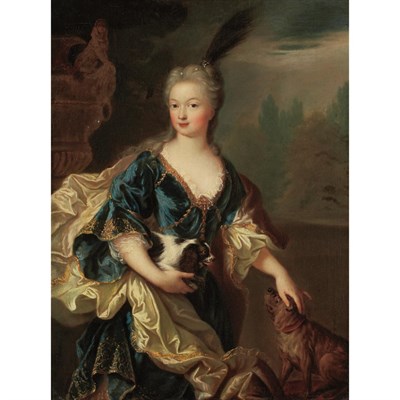 Lot 213 - French School 17th/18th Century Portrait of...
