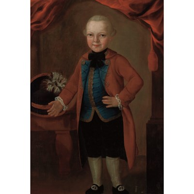 Lot 216 - Austrian School 18th Century Boy in Fancy...