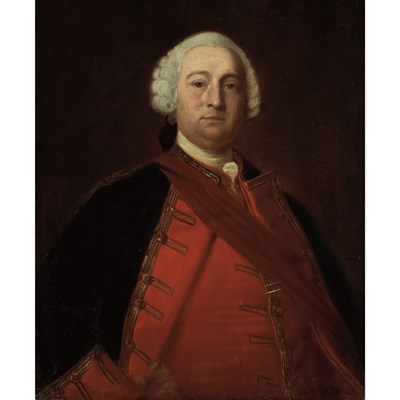 Lot 231 - Circle of Thomas Hudson Portrait of an Officer...