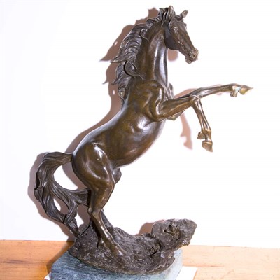 Lot 542 - Bronze Figure of a Rearing Horse Height 22...