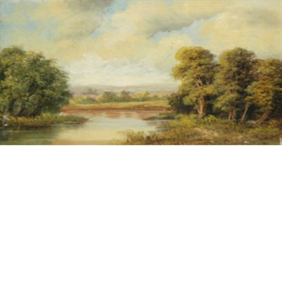 Lot 22 - English School 19th Century Landscape with a...