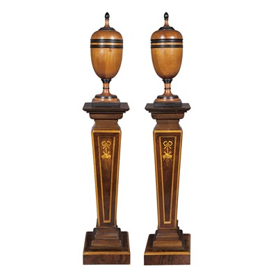 Lot 266 - Pair of George III Style Stained Wood and...