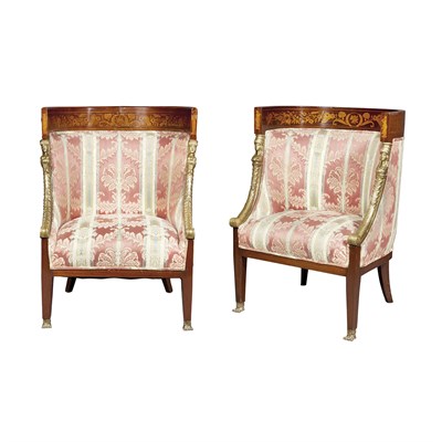 Lot 285 - Assembled Pair of Dutch Gilt-Metal Mounted...