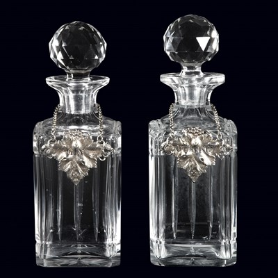 Lot 303 - Assembled Pair of Cut Glass Decanters Each of...
