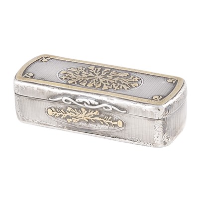 Lot 302 - Continental Silver and Silver Gilt Box The...