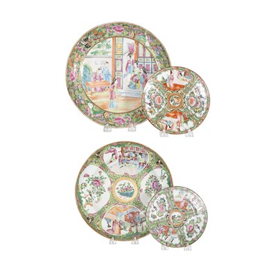 Lot 289 - Group of Chinese Export Rose Medallion...