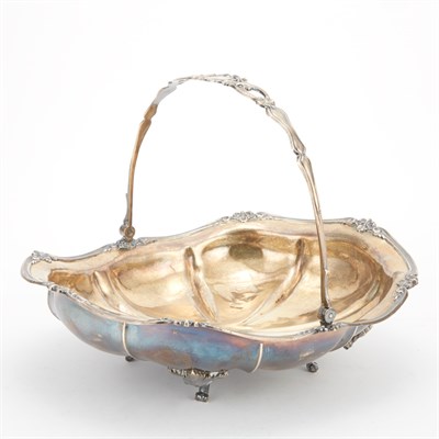 Lot 265 - Russian Silver Cake Basket Maker's mark E.S.,...