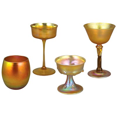 Lot 540 - Group of Tiffany Favrile Glass Articles First...