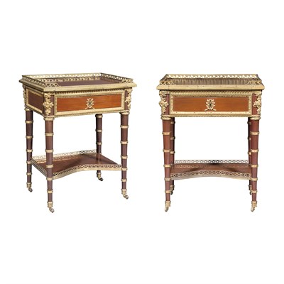 Lot 295 - Pair of Louis XVI Style Gilt-Metal Mounted...