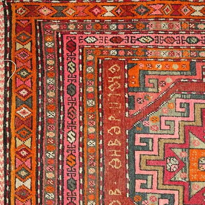 Lot 413 - Kazak Rug Southwest Caucasus, dated 1949 Three...