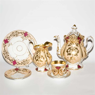 Lot 159 - Old Paris Porcelain Dessert Service...