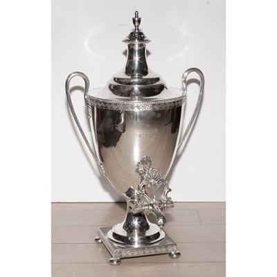 Lot 392 - Sheffield Silver Plated Hot Water Urn 19th...
