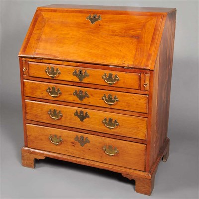 Lot 316 - Chippendale Maple Slant Front Desk The lid...