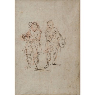 Lot 53 - French School 18th Century A Study of Two...