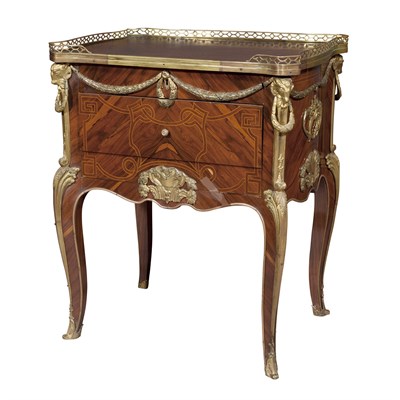 Lot 321 - Louis XV Style Gilt-Metal Mounted Rosewood and...