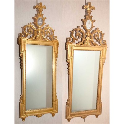 Lot 125 - Pair of Italian Neoclassical Style Gilt-Wood...