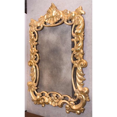Lot 448 - Rococo Style Gilt-Wood Mirror Height 36 inches,...