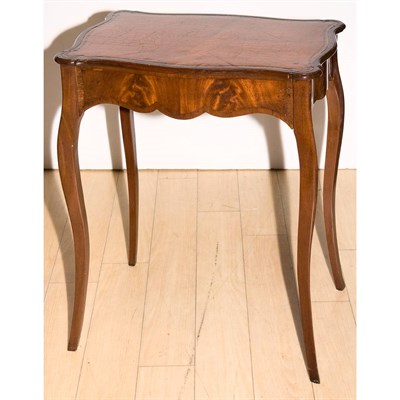 Lot 219 - George III Style Leather Top Mahogany Side...