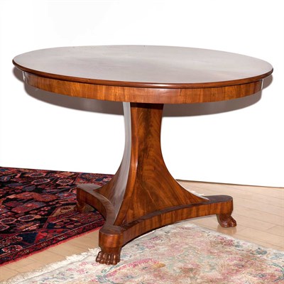 Lot 189 - Northern European Mahogany Center Table Height...