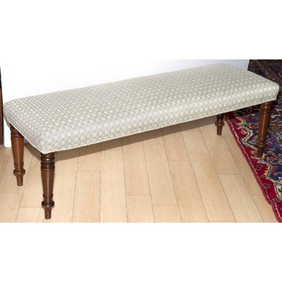 Lot 494 - William IV Mahogany Bench Length 50 inches.