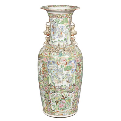 Lot 316 - Chinese Export Famille Rose Porcelain Vase...