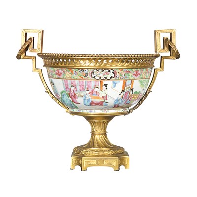 Lot 294 - Louis XVI Style Gilt-Bronze Mounted Famille...