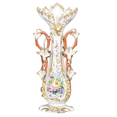 Lot 332 - Paris Porcelain Vase 19th Century The shaped...
