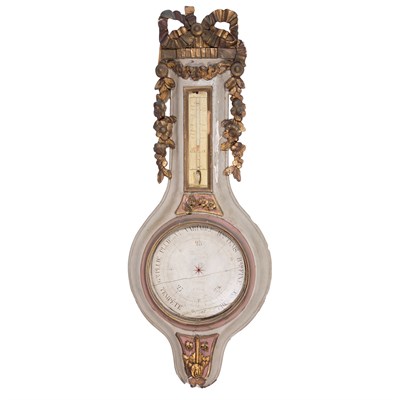 Lot 361 - Louis XVI Gray Painted and Parcel Gilt...