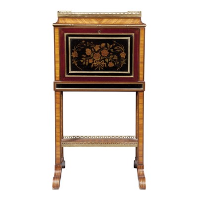 Lot 346 - Louis XVI Style Tulipwood and Painted...