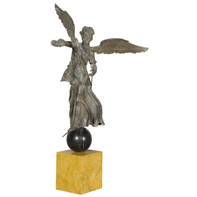 Lot 349 - Patinated-Bronze Figure of the Winged Victory...