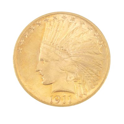 Lot 369 - United States, $10 1911 Indian Attractive...