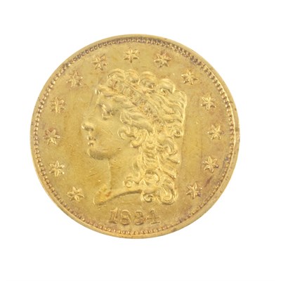 Lot 339 - United States, $2 1/2 1834 Classic Head Very...