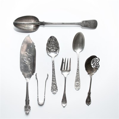 Lot 258 - Group of Ten Sterling Silver Serving Pieces...