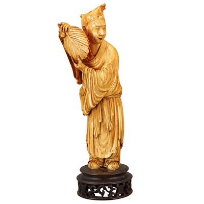Lot 536 - Chinese Ivory Figure of a Man 18th Century...