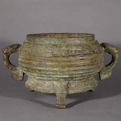 Lot 482 - Chinese Bronze Censer Han Dynasty The...