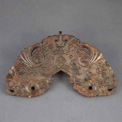 Lot 556 - Chinese Soapstone Chime 18th/19th Century Of...