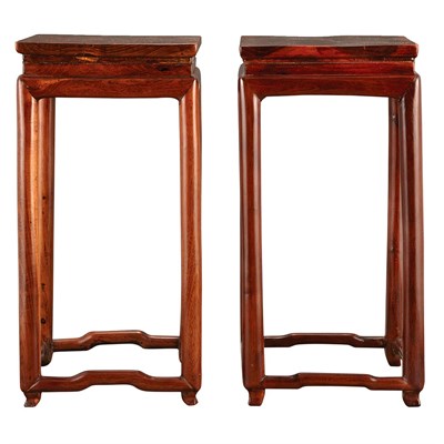 Lot 555 - rPair of Chinese Huanghuali Stands Each of...