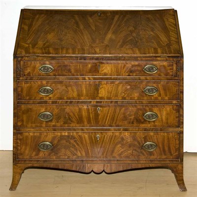 Lot 134 - George III Mahogany Slant Front Desk Height 43...