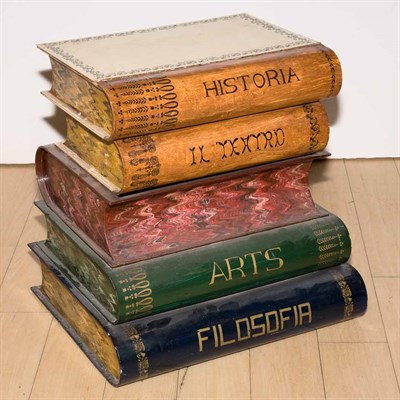 Lot 206 - Tole Book-Form Side Table Height 19 inches,...