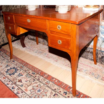 Lot 252 - Louis XV Style Fruitwood Desk 19th Century...