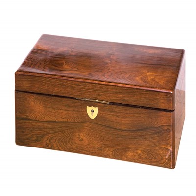Lot 502 - Regency Rosewood Tea Caddy Length 12 1/2 inches.