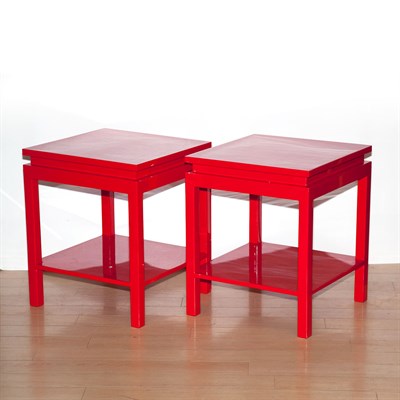Lot 192A - Pair of Modern Design Style Side Tables Height...