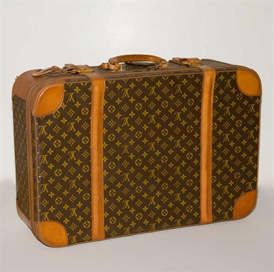 Lot 195 - Louis Vuitton Style Soft Case Suitcase