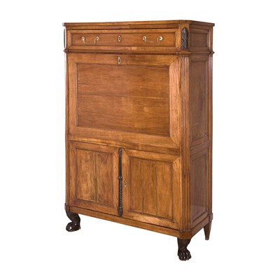 Lot 227 - Louis Philippe Fruitwood Secretaire a Abattant...