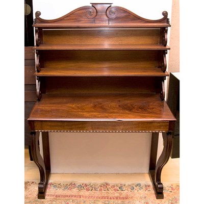 Lot 146 - Regency Style Mahogany Server Height 68 inches,...