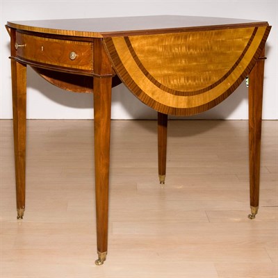 Lot 130 - George III Style Satinwood Pembroke Table...