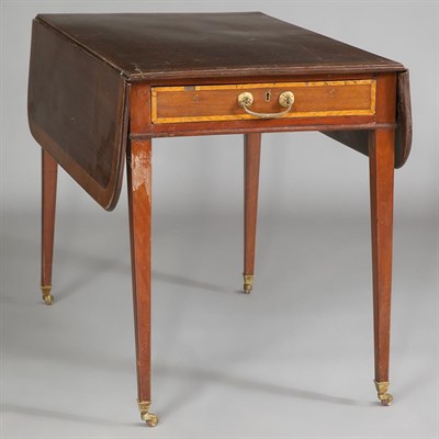 Lot 188 - George III Mahogany Drop-Leaf Table Height 27...